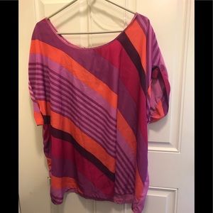 Multi-Colored Plus Sized Blouse